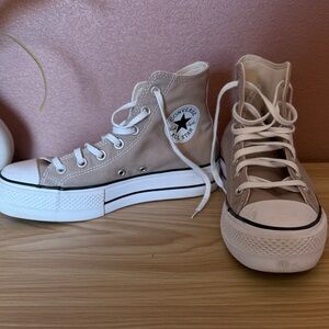 Converse Women's High-Top Sneakers - Beige